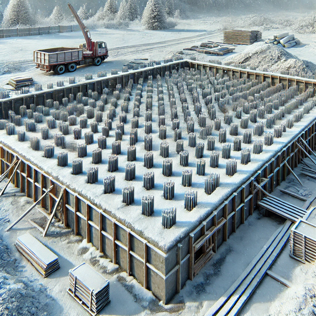 Pale prefabrykowane zimą