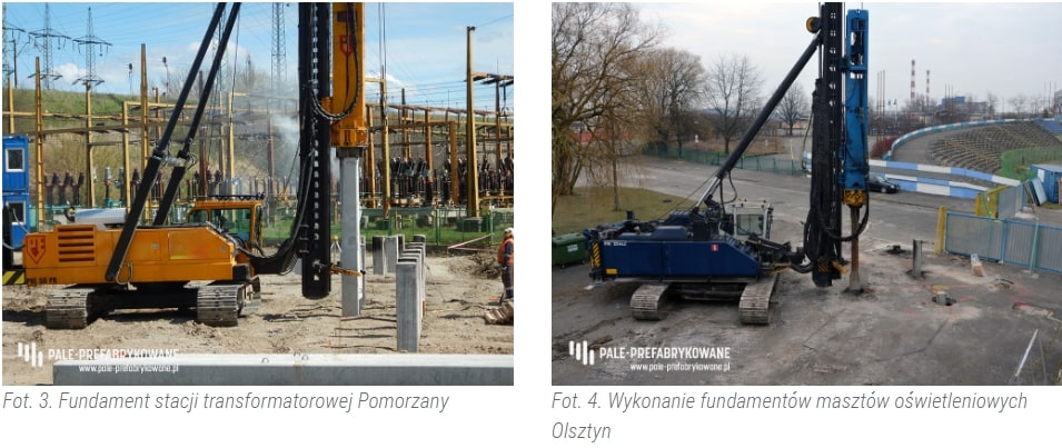 Zakres stosowania pali prefabrykowanych w przykładach
