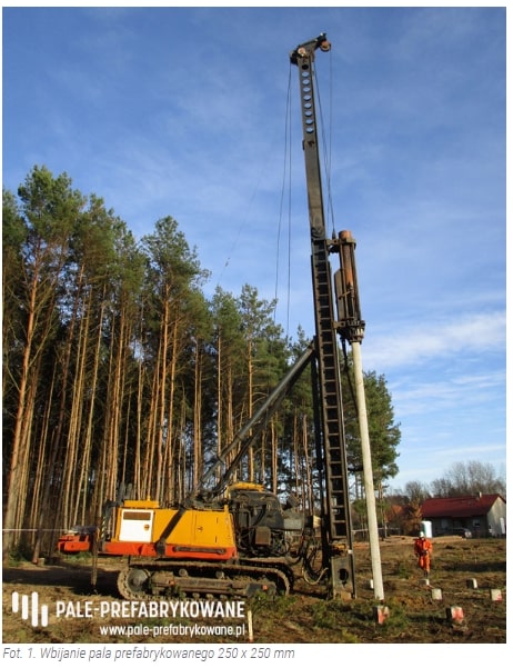 Posadowienie domu jednorodzinnego na palach prefabrykowanych