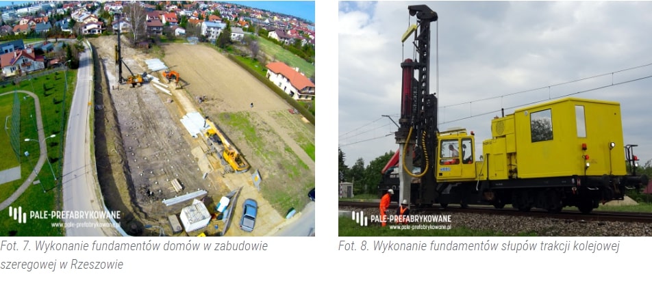 Zakres stosowania pali prefabrykowanych w przykładach