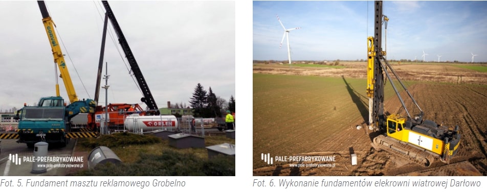 Zakres stosowania pali prefabrykowanych w przykładach