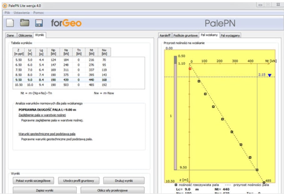 Nośność i sztywność boczna pala pojedynczego