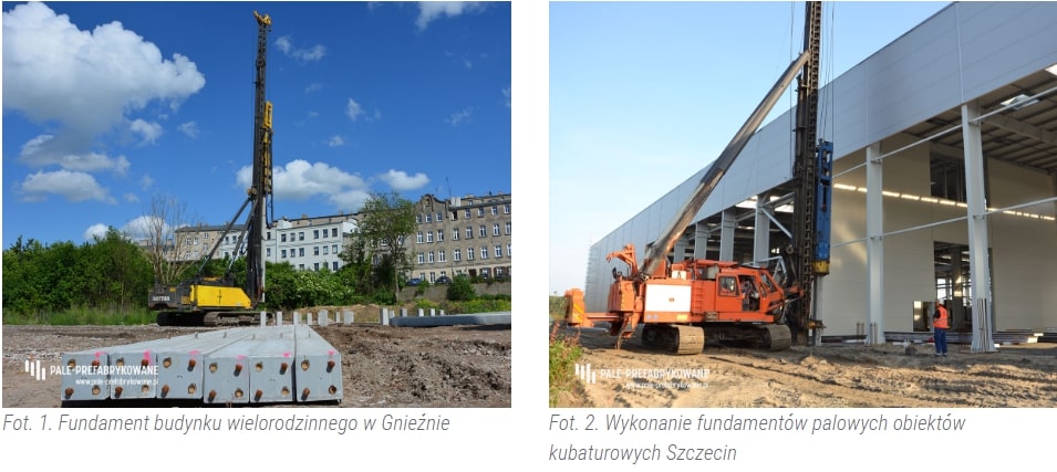 Zakres stosowania pali prefabrykowanych w przykładach