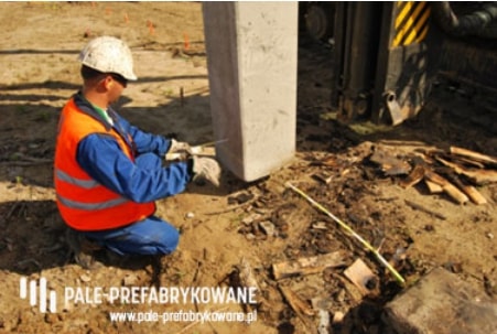 Lokalizowanie i kontrola pochylenia pala